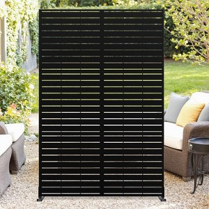 Metal Privacy Screen Outdoor 72" h x 47" w, Outdoor Privacy Screen & Panels, Freestanding Decorative Screens - 1 of 4