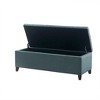 CAVINAS Polyester Storage Ottoman Bench with Button Tufted,Upholstered Storage Ottoman,Storage Benches for Living Room,Bedroom - 2 of 4