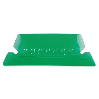 Pendaflex Hanging File Folder Tabs 1/5 Tab Two Inch Green Tab/White Insert 25/Pack 42GRE
