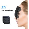 Albatross Health Sleep Eye Mask for Men and Women, Ideal for Lash Extensions, Travel Blackout Night Blindfold with Adjustable Strap (Black-3D) - 2 of 4