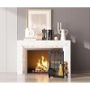 attop Wrought Iron Indoor Stove Accessories Firewood Rack Holder - 3 of 4