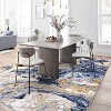 Homhougo Modern Marble Rug, Ultra-Thin Washable Rug Boho Abstract Marble Pattern Area Rug, Non Slip Low Pile Soft Luxury Bedroom Rug, Ideal - 3 of 4