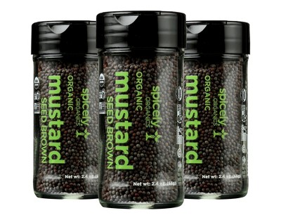 Spicely Organics - Organic Mustard Seed - Brown - Case of 3/2.4 oz