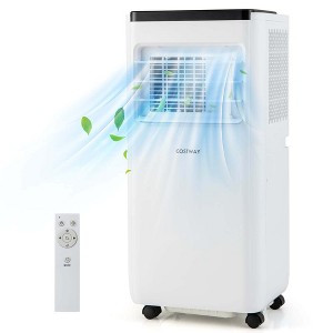 Costway 8000 BTU Portable Air Conditioner Cools up to 250 Sq.Ft with Fan & Dehumidifier 5000 BTU(8000BTU ASHRAE) - 1 of 4