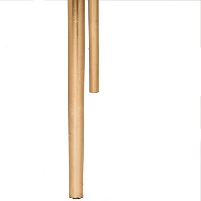 Otto 48" Gold Metal Rectangular Coffee Table