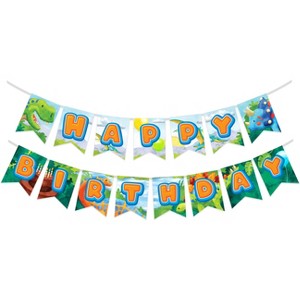 Treasures Gifted Dinosaur Birthday Banner - Dinosaur Party Supplies - 1 of 1