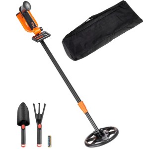 VEVOR Metal Detector for Kids, 6 Inch, 25''-37'' Adjustable Gold Detector, IP68 Waterproof Search Coil with LCD Display Advanced DSP Chip, Black - 1 of 4