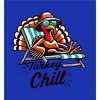 Thanksgiving Turkey Chill Adult Crew Neck Short Sleeve Tee - 2 of 2