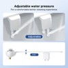 Bidet Attachment for Toilet, Self-Cleaning Dual Nozzle with Adjustable Water Pressure, Rear Wash Toilet Seat Attachment, - 4 of 4