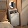 PAGED Vanity Desk Practical Dressing Table with Mirror, Jewelry Box and Drawers for Small Space - 4 of 4