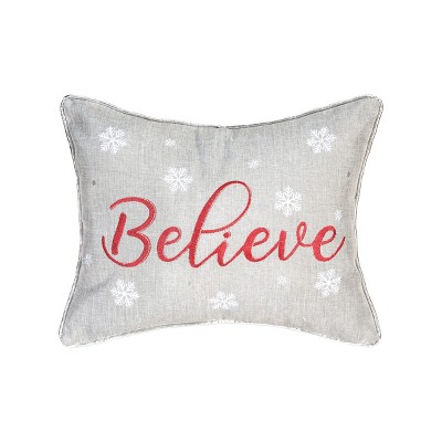 C&F Home Believe 12" x 16" Embroidered Throw Pillow