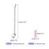 Unique Bargains Stainless Steel Long Handle Round Shaped Drinking Spoon Straws with Silicone Tips 4 Pcs - 2 of 4