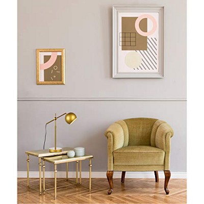 Adjustable Brass Globe Iron Table Lamp with Black Cord