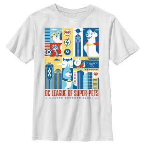 Boy's DC League of Super-Pets City Character Panels T-Shirt - 1 of 4