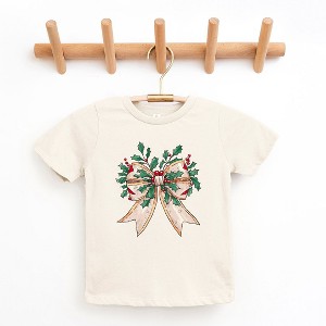 The Juniper Shop Holly Leaves Coquette Youth Short Sleeve Tee - 1 of 3