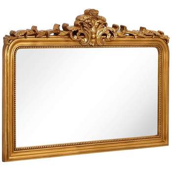 Hamilton Hills 28" x 42" Gold Antique Arched Mirror