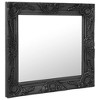 Aghana Digitals 19.7x19.7 in Black Baroque Style Square Wall Mirror with Ornate Frame - Indoor - 2 of 4