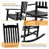 FDW Outdoor Rocking Chair Patio Rocking Chair Porch Rocking With High Back for Porch Garden - 3 of 4