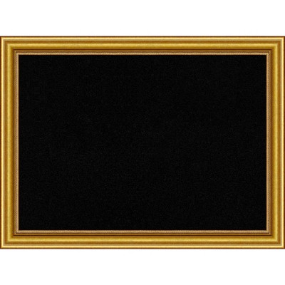 Townhouse Gold Black Wood Framed Corkboard, 32x24