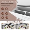 Munora - 3 Flip-Drawer Slim Shoe Cabinet - 6.69"D x 20"W x 40.98"H - Hidden Shoe Organizer for Entryway/Hallway - White - 4 of 4