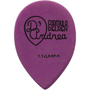 D'Andrea 358 Small Delrex Delrin Guitar Picks Teardrop - One Dozen - 1 of 1