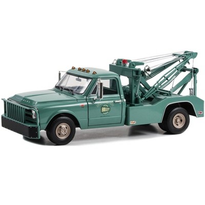 1967 Chevrolet C-30 Dually Wrecker Tow Truck "Holley Speed Shop" Green 1/18 Diecast Model Car by Greenlight
