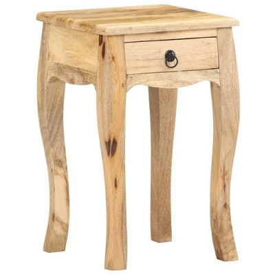 vidaXL Bed Cabinet 11 in.x11 in.x18.1 in. Solid Mango Wood