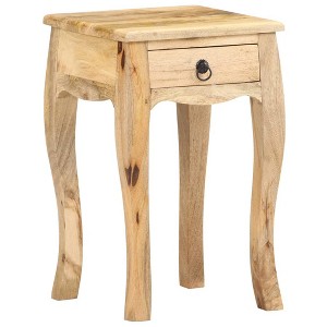 vidaXL Bed Cabinet 11 in.x11 in.x18.1 in. Solid Mango Wood - 1 of 4