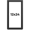 PosterPalooza | Panoramic Flat Black Picture Frame - UV Acrylic, Foam Board Backing, Hanging Hardware - 2 of 4
