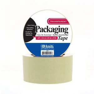 BAZIC Products 1 Count 1.88in x 54.6 Yards Clear Packaging Tape, for ...