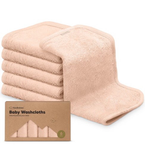 Bamboo Washcloths, Wash Cloths for Women Makeup Remover, Newborn Bath Face Towel, Natural Reusable Soft Absorbent Face Towels for Sensitive Skin 