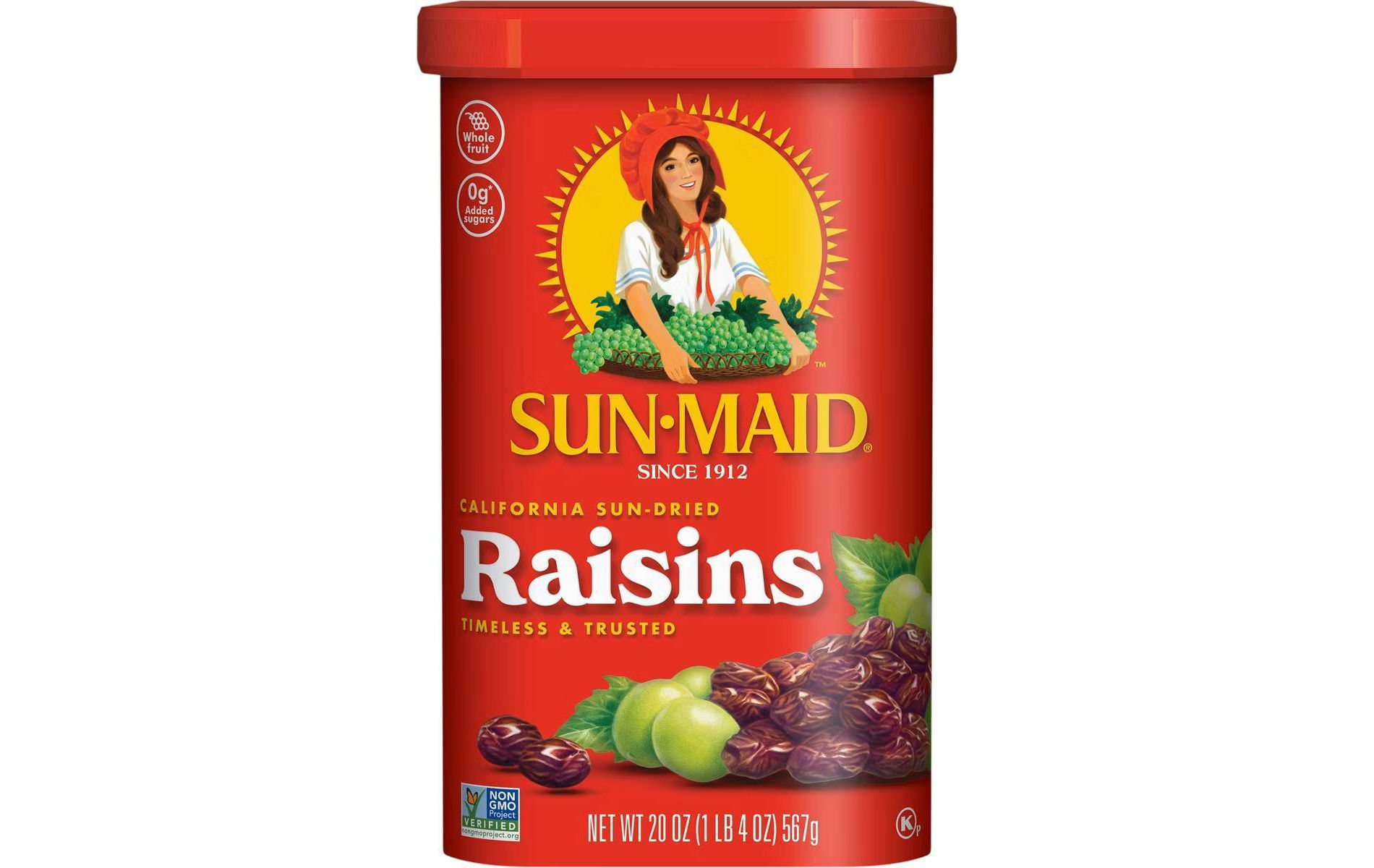 Sun-Maid California Sun Dried Raisins Canister - 20oz