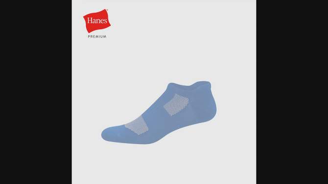 Hanes Premium Men's Nylon Performance Heel Shield Socks 3pk - 6-12, 2 of 5, play video