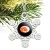 East Central University Secondary Logo Metal Snowflake Christmas Tree Holiday Ornament - 2 of 3