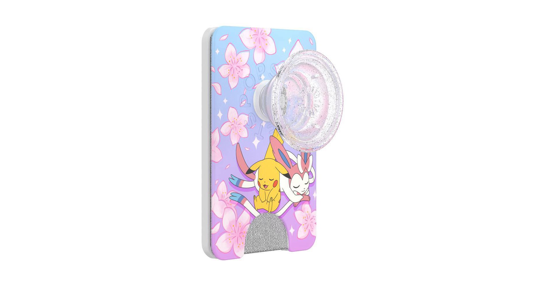 PopSockets Pokémon Magnetic Cell Phone Wallet with Grip and MagSafe Adapter Ring - Sakura Dreams