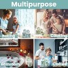 4-Piece Ceramic Kitchen Canisters Set, Airtight Jars with Wooden Spoons Reusable Chalk Labels and Marker for Sugar, Coffee, Flour, Tea - 3 of 4