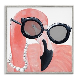 Stupell Industries Flamingo with Glam Pearls, 24" x 24" - 1 of 4