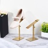 Unique Bargains Adjustable Height Metal Stainless Steel Shoe Display Stand 2 Pcs - 4 of 4