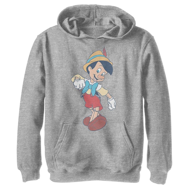 Boy's Pinocchio Real Boy Strut Pull Over Hoodie, 1 of 5