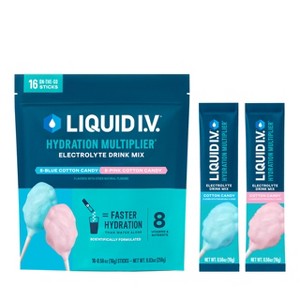 Liquid I.v. Hydration Multiplier - Cotton Candy Electrolyte Powder Drink Mix 1 Pack (16 Servings) - 1 of 4
