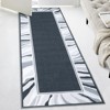 coucheta Area Rug, Gray Washable Rug, Bordered Entryway Rug, For Home Modern Bedroom Rug, Non-Slip Low Pile Carpet, Foldable Kitchen Rugs - 4 of 4