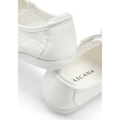 Женские кроссовки Lascana Women's Lace Detail Sneakers - LASCANA - White Lace 7 — фото 2