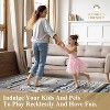 Acekool 5x7 Washable Rug – Vintage Geometric Non-Slip Carpet, Ultra-Thin Floor Mat for Living Room & Bedroom - 4 of 4