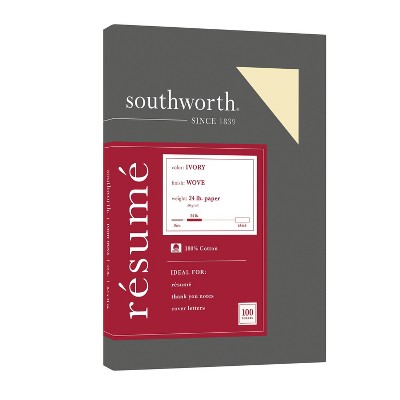 Southworth Cotton Resume Paper - Ivory