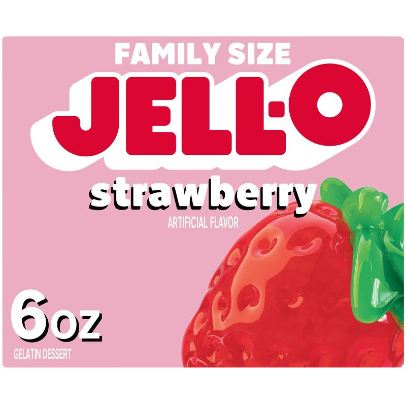 JELL-O Gelatin Strawberry - 6oz, 1 of 15