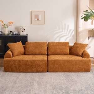Hrinhom 102"W Full Sponge Compression Couch,Modern Sectional Sofa,No Assembly - 1 of 4
