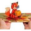 Paper Love 3D Pop-Up Greeting Card, Fall Fox, with Envelope and Note Tag - 5" x 7" - 3 of 4