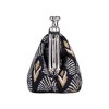 Signare USA Luxor Art Deco Black and White Frame Purse for Coins - 3 of 4
