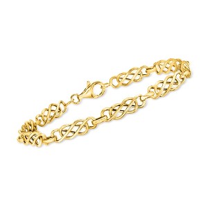Ross-Simons 14kt Yellow Gold Double-Infinity Link Bracelet - 1 of 4