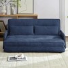 Muti-Functional Folding Loveseat Sofa Bed Floor Sofa Bed,Lazy Sofa with Pillows,6 Position Adjustable Backrest - 3 of 4